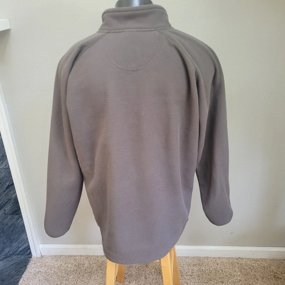The North Face Mens XXL Green Waffle Quarter‎ Zip Fleece Pullover